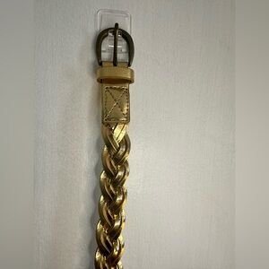 Elegant Gold Braided Belt